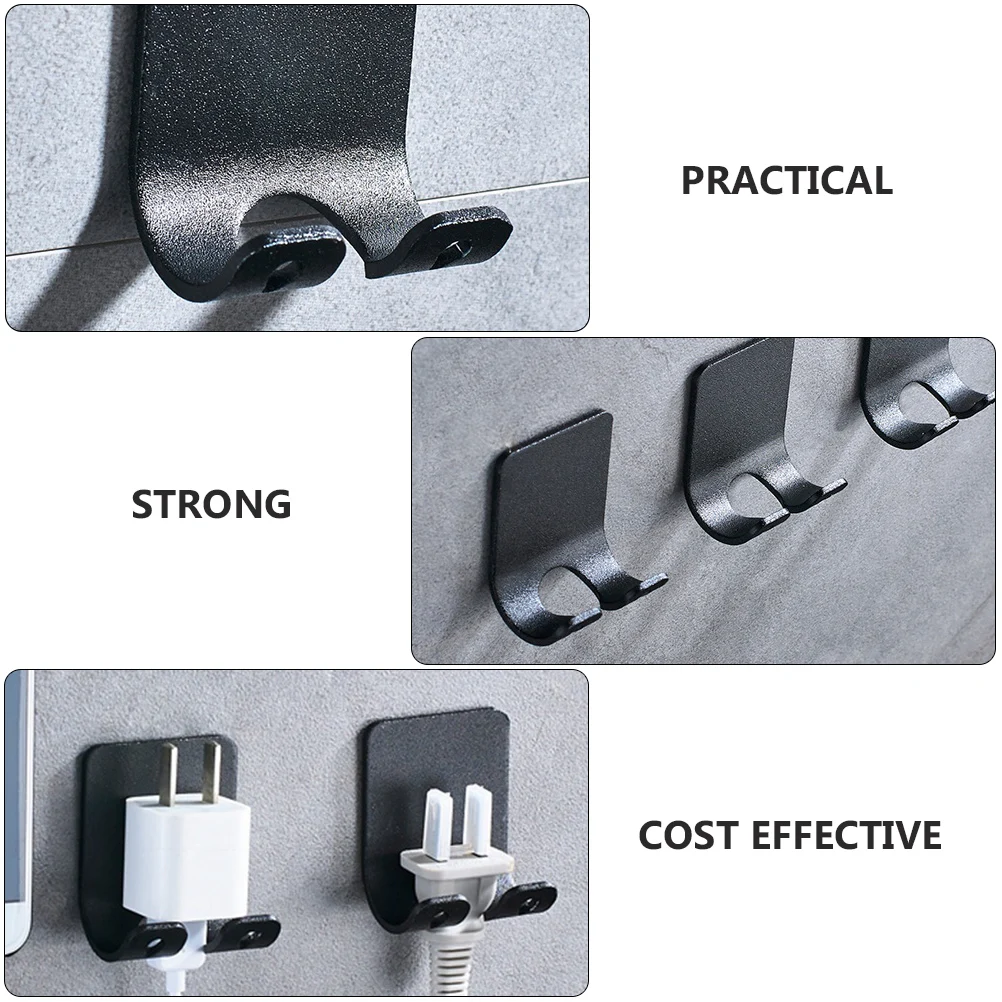 

4pcs Razor Hanger Shaver Hook Storage Holder Heavy Duty Wall Mount Utility Towel Coat Umbrella Key Hanging