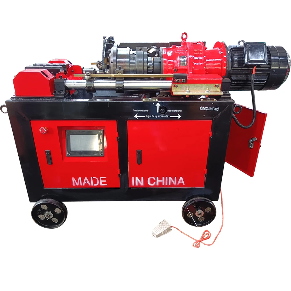 Civil Engineering Machinery Rebar Thread Rolling Machine Fast Rib Stripping Steel Bar Thread Roller For Road Construction