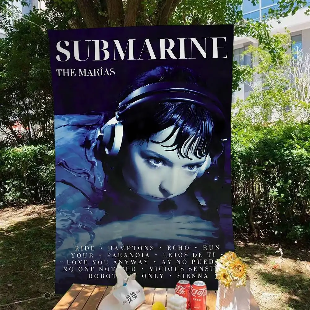 Album Art S-Submarine The Marias Creative Pattern Hanging Flag Polyester Printed Banner Hand Pulled Flag