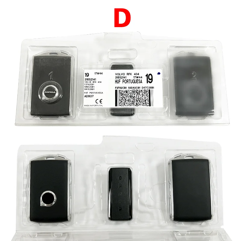 

Keyless A Pair of Geniune Leather Car Key P/N: 32256980 YGOHUF8423 For Volvo XC90 S90 2016-2021 OEM Smar Key 433 Mhz 8A chip