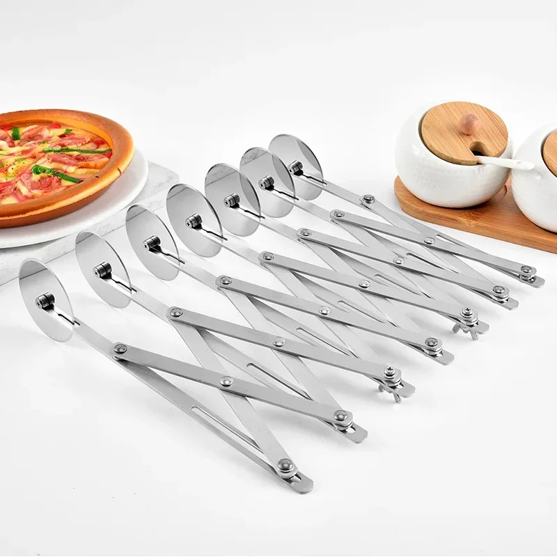 

3/5/7 Wheel Cutter Dough Divider Dough Knife Flexible Roller Blade Pizza Pastry Peeler Stainless Steel Baking Pan Tool