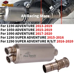Slip On For DUKE 1050 1090 1190 For KTM 1290 2013 - 2016 ADV Motorcycle Exhaust System Exhaust Espace Moto Muffler Mid Link Pipe