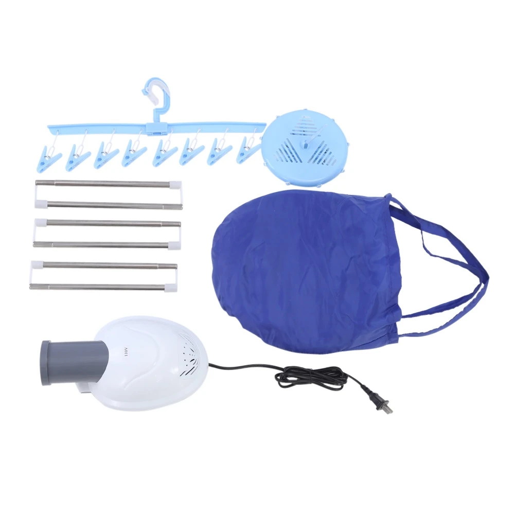 Máquina De Secagem De Roupa Dobrável Com Aquecedor, Secador De Roupa Portátil, Ar Elétrico, Viagem Em Casa, Rápido