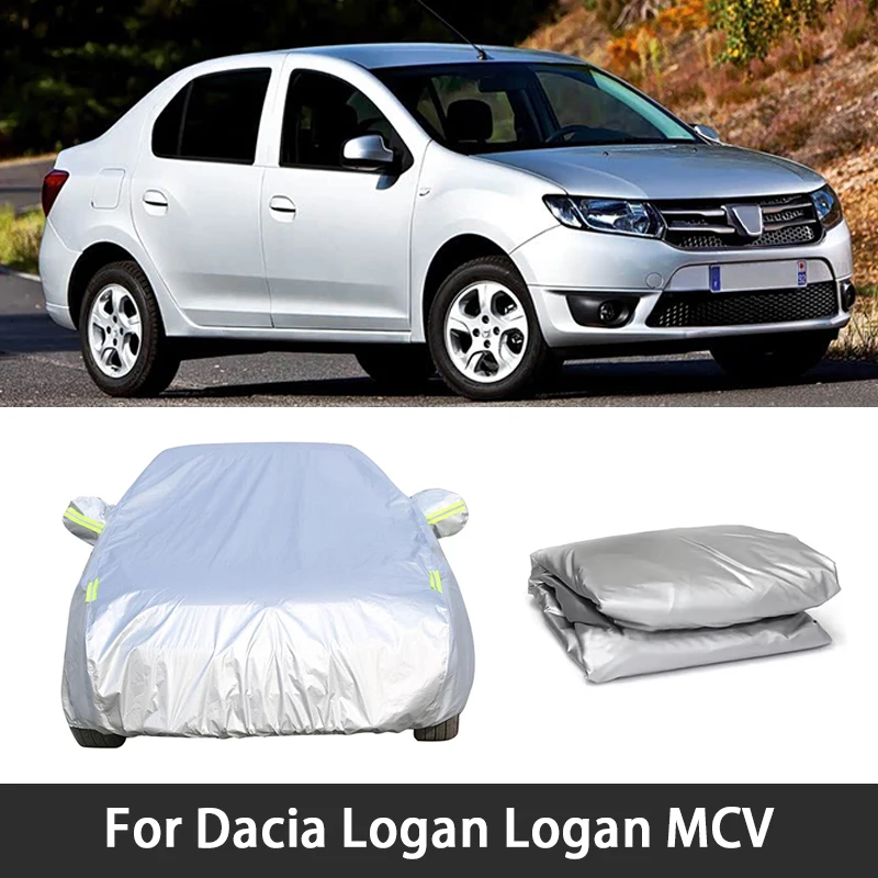 

Car Cover Waterproof Dustproof UV Protective Cover Exterior Snow Protection Covers For Dacia Logan Logan MCV Accessories
