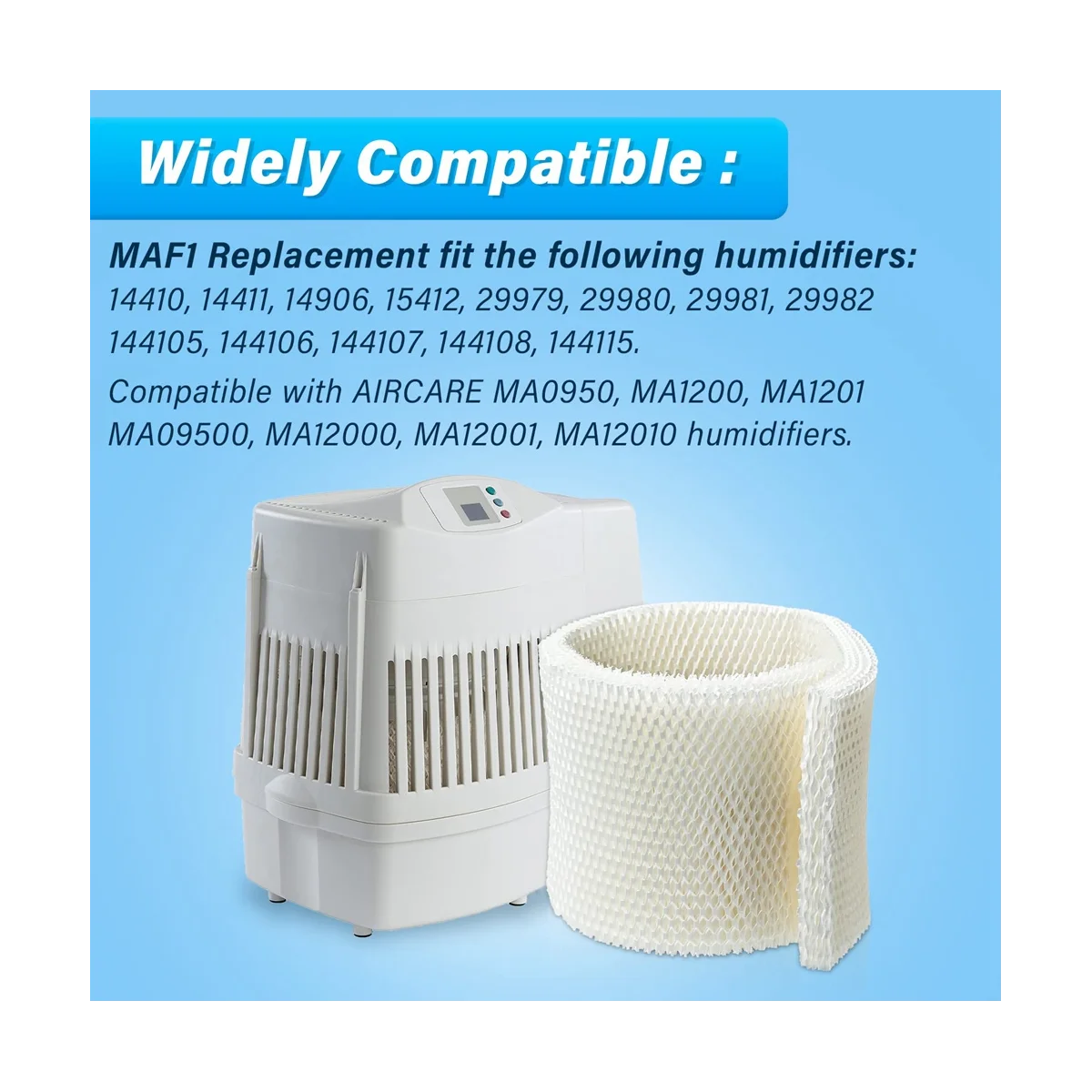 فلتر مرطب MAF1 فتيل مرطب لمرطب الهواء - متوافق مع فلتر مرطب الهواء Essick -