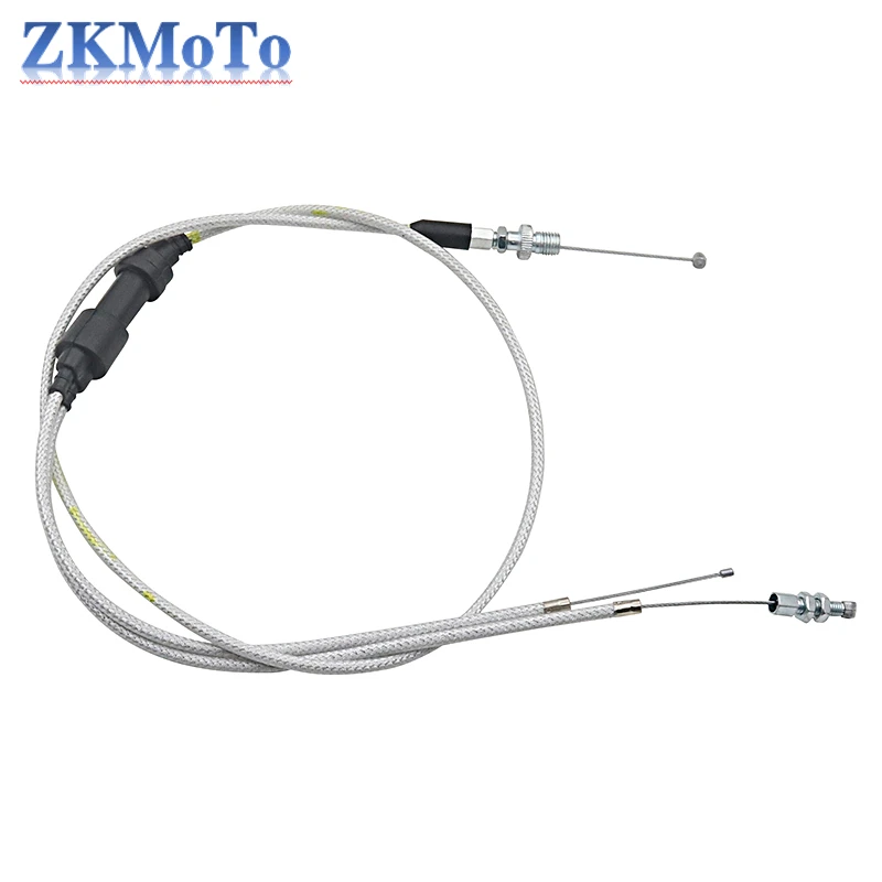 Dirt Bike Dual Throttle Cable Fit For KEIHIN PZ30mm PZ30 PZ 30 Accelerating Accelerate Pump Carburetor Motorcycle