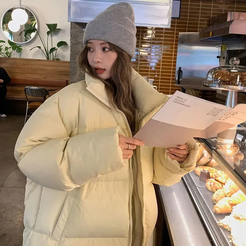 New Winter Thickn Warm Down Cotton Coat Women's Korean Large Quilt Cotton Clothes Long Parker Overcoat Female Cold Padded Jacket