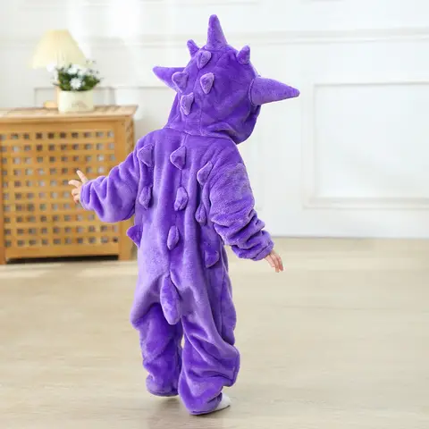 Anime Gengar Onesies Söt Rolig Pyjamas Pojkar Flickor Halloween Festival Fest Outfit Flanell Varm Mjuk Sparkdräkt Lila Jumpsuit 8 best sales Pokémon Badrock - №3