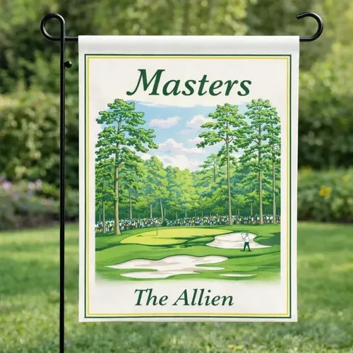 Custom Golf Course House Garden Flag, Personalized Master Golf Style Flag Gift XXQ