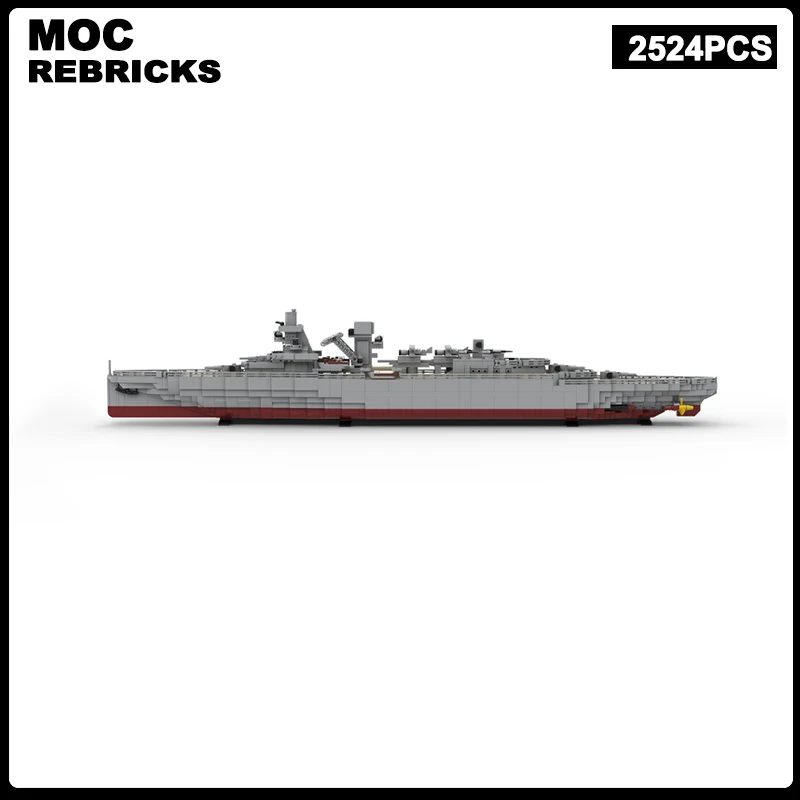 Bloques de construcción MOC de la Marina Real de la Segunda Guerra Mundial, serie militar holandesa, crucero ligero, bloques de modelismo, juguetes DIY, juegos de regalo de Navidad para niños