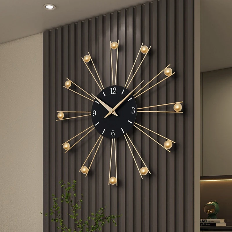 

grille decoration Wall clock modern creative Room decoration clock Wall noiseless advanced часы настенные Living room furniture