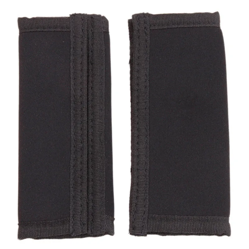 Accesorios para cochecito de bebé, Asa delantera, cinta mágica de neopreno negro, cubierta para Barra de parachoques, 2 unids/lote por par