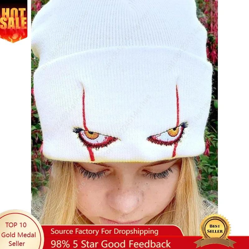 

Eye Design Street Style Beanie Hat for Men & Women, Casual New Trendy Warm Fitted Cool Beanie Hat, Fashionable Knitted Beanie Ha