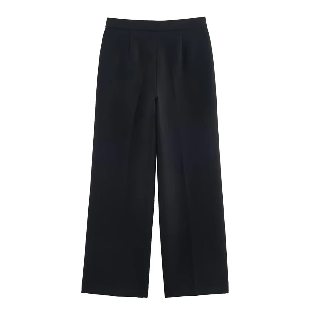 منتجات الخريف الجديدة للملابس النسائية: بدلة تزيين بإبزيم وربطة عنق على الكتف وسراويل عالية الخصر مستقيمة الساق #5