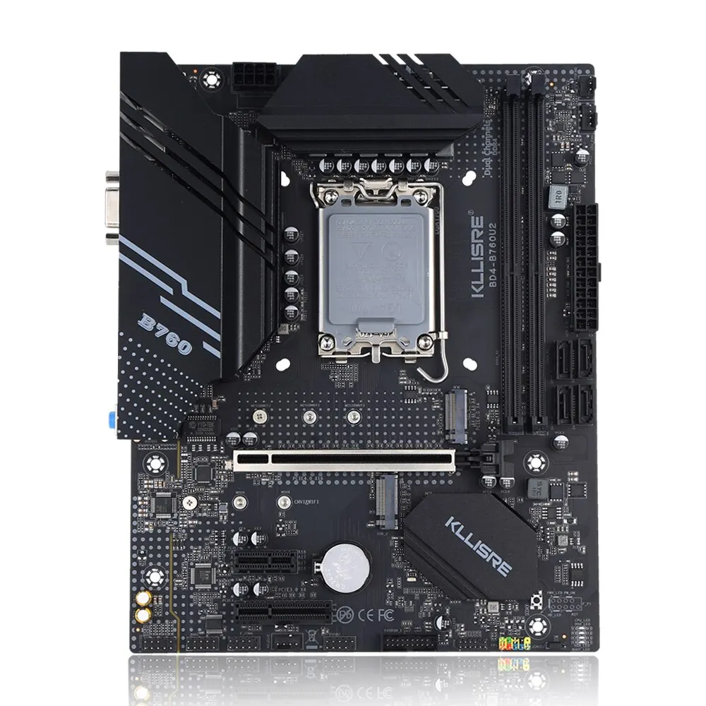 Kllisre B760 DDR4 Motherboard LGA 1700 Support Core I3/i5/i7/i9 12th 13th Processor Dual Channel Memory