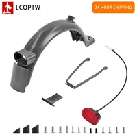 Rear Back Fender Mudguard Shockproof Set For Electric Scooter Xiaomi Pro 2 M365 Mi3 Aluminum Rear Fender Bracket with Taillight