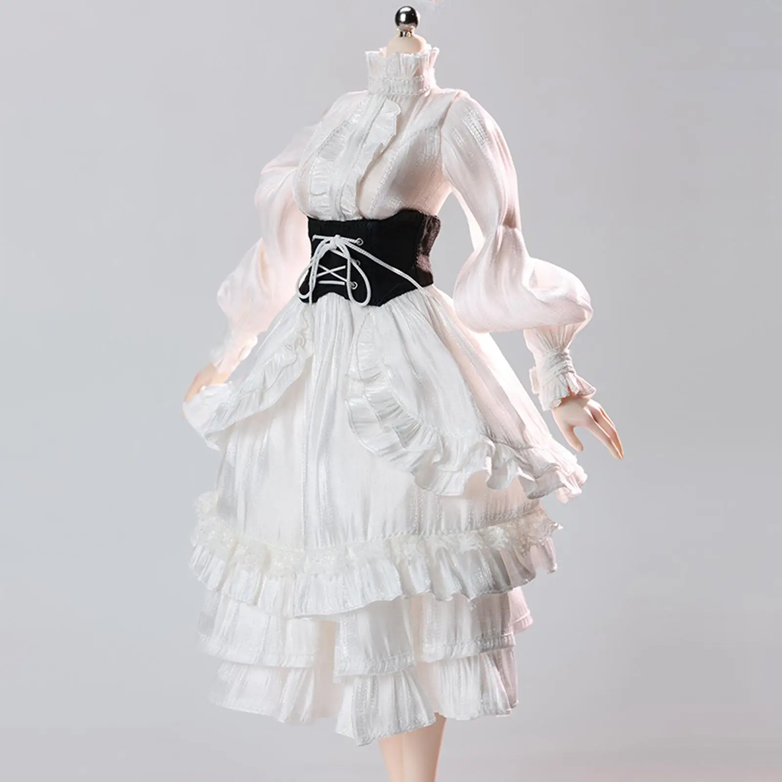 

1/6 Female Action Figure Long Dress, Premium, Easy to Wear Fashion, Doll Costume Accessories, Dress up Evening Gown Dress