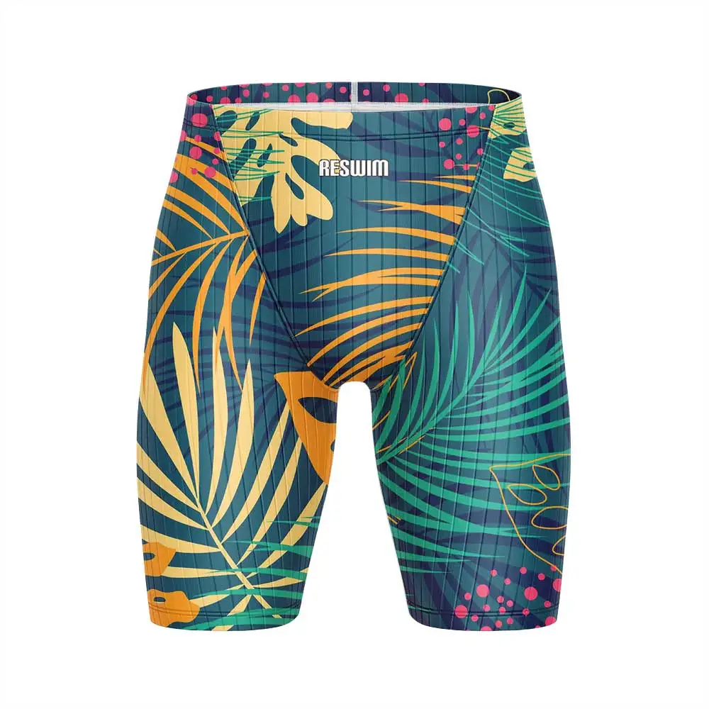 

Summer Men's Swim Jammer Swimsuit Swimming Trunks Athletic Training Beach Tights Shorts Swimwear GYM Sports Surfing Diving Pants