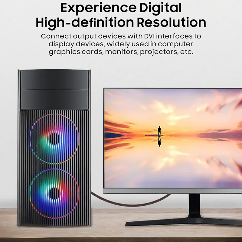 Кабель DVI-DVI DVI-D 24+1 «папа-папа» Кабель для проектора компьютерного монитора Видео ТВ-монитор Компьютерный кабель для передачи данных HD DVI D 1,5 м