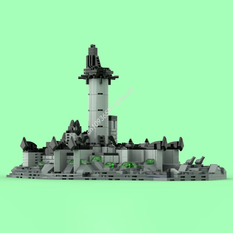 814 قطعة MOC Minas Morgul اللبنات اللورد حل المشكلة لعبة عيد الميلاد هدية الإبداع المراهق الكبار جامع