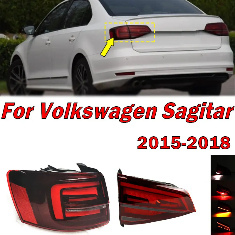 

Для Volkswagen VW Sagitar 2015 2016 2017 2018, автозапчасти, задний фонарь, предупреждающий стоп-сигнал, сигнальная лампа, автомобильный задний фонарь в сборе