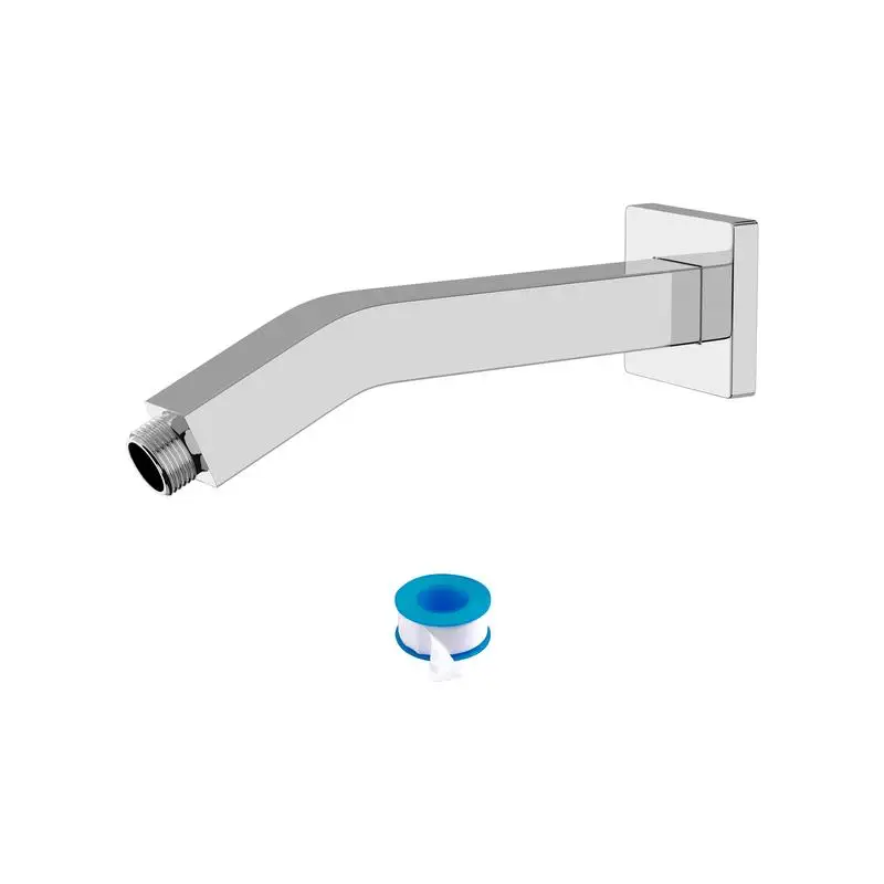 

6 Inch Shower Arm with Flange, Chrome Finish Adjustable Showerhead Mount for Bathroom Use
