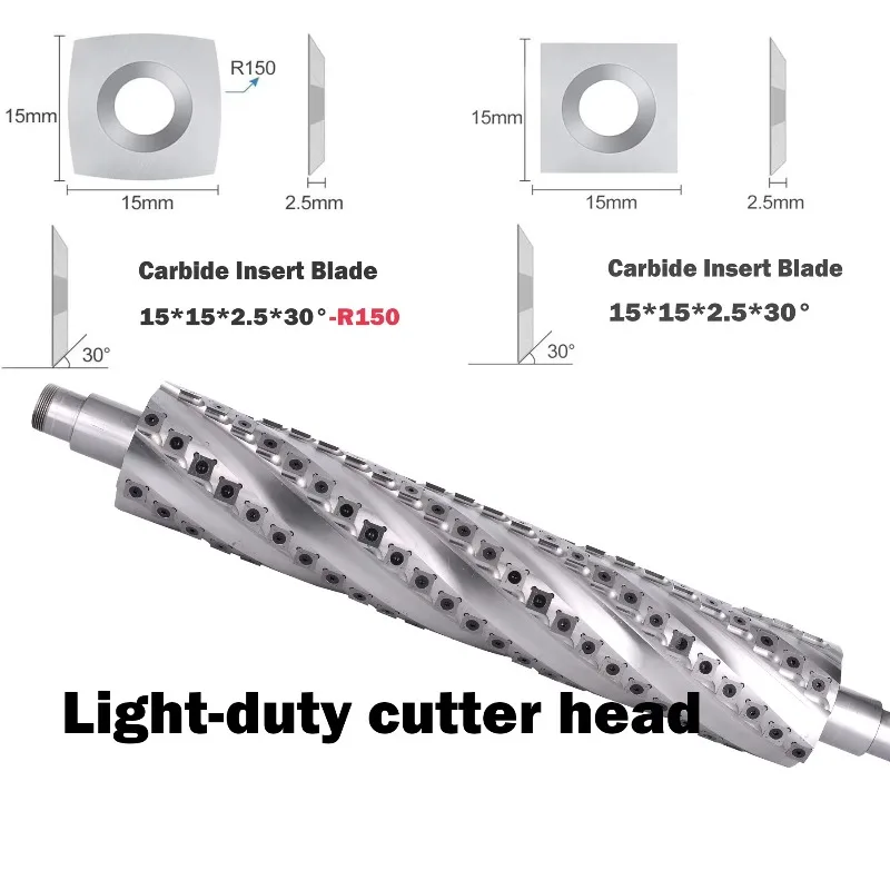 Disposable Spiral Cutter Head Woodworking Double-sided Planer Spiral Knife Shaft, Pressure Planer Spiral Knife Shaft