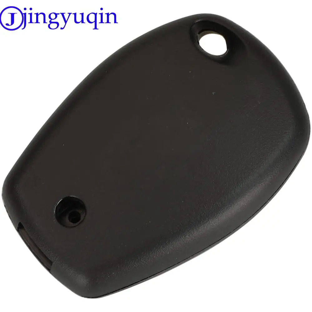 Jingyuqin ปลอกกุญแจรถ2ปุ่ม10ชิ้น/ล็อตสำหรับ Renault Dacia Modus CLIO 3 twingo kangoo 2