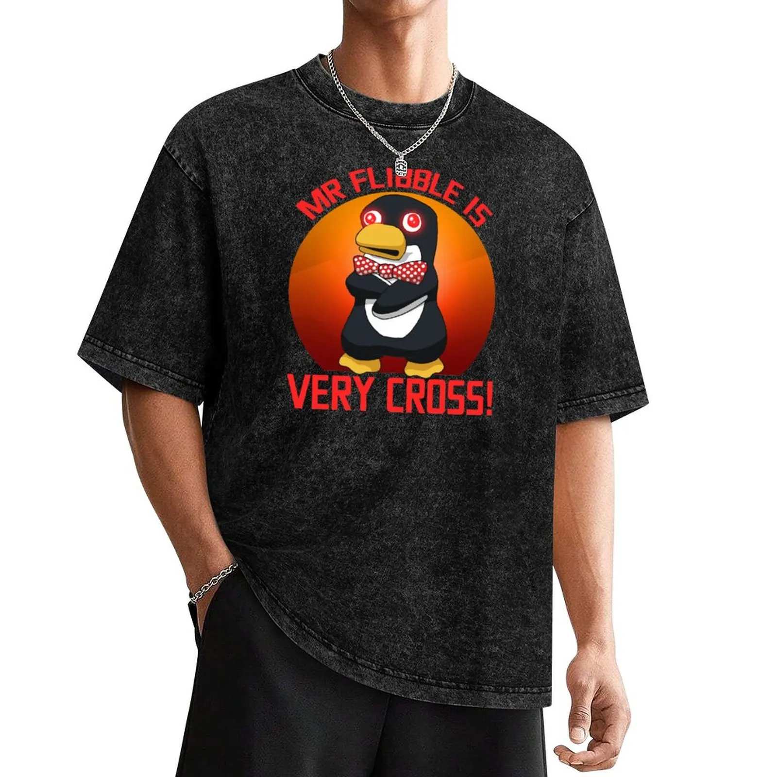 

Flibble Is Very Cross 2.0 T-Shirt oversized graphic tee blacks quick-drying mens t shirt