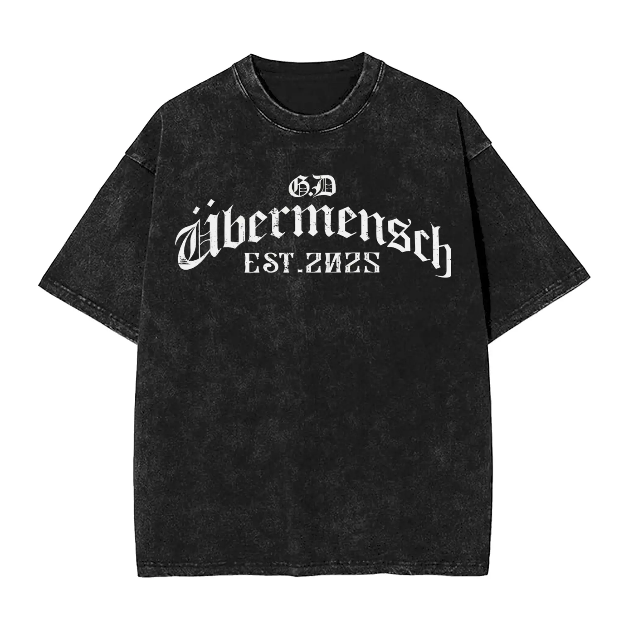 

Tour 2025 GD Ubermensch Kwon Jiyong Kpop мытая футболка винтажная Harajuku мужская и женская свободная футболка хлопковые футболки