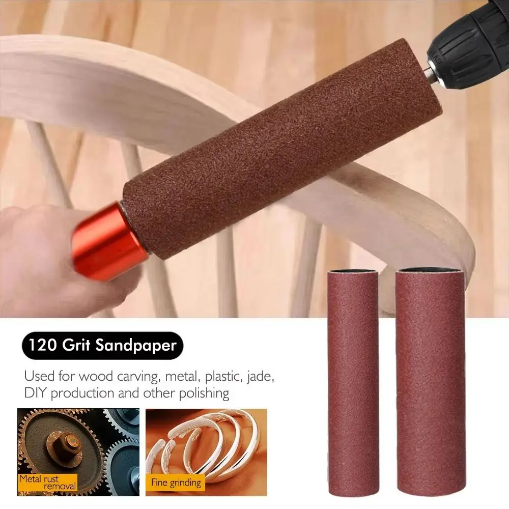 Sanding Rod Drum Sanding Kit Drill Attachment Convenient Electric Drill Rust Removal Compact Mini Belt Sander Stone
