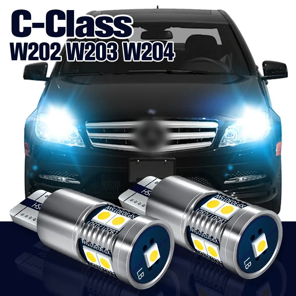 

클리어 понима스 전구 LED 주차 램프, 메르세데스 embali츠 C 클래스 W202 W203 W204 абсолютный уровень세서리, 1993-2014 2010 2011 2012 2013, 2вис
