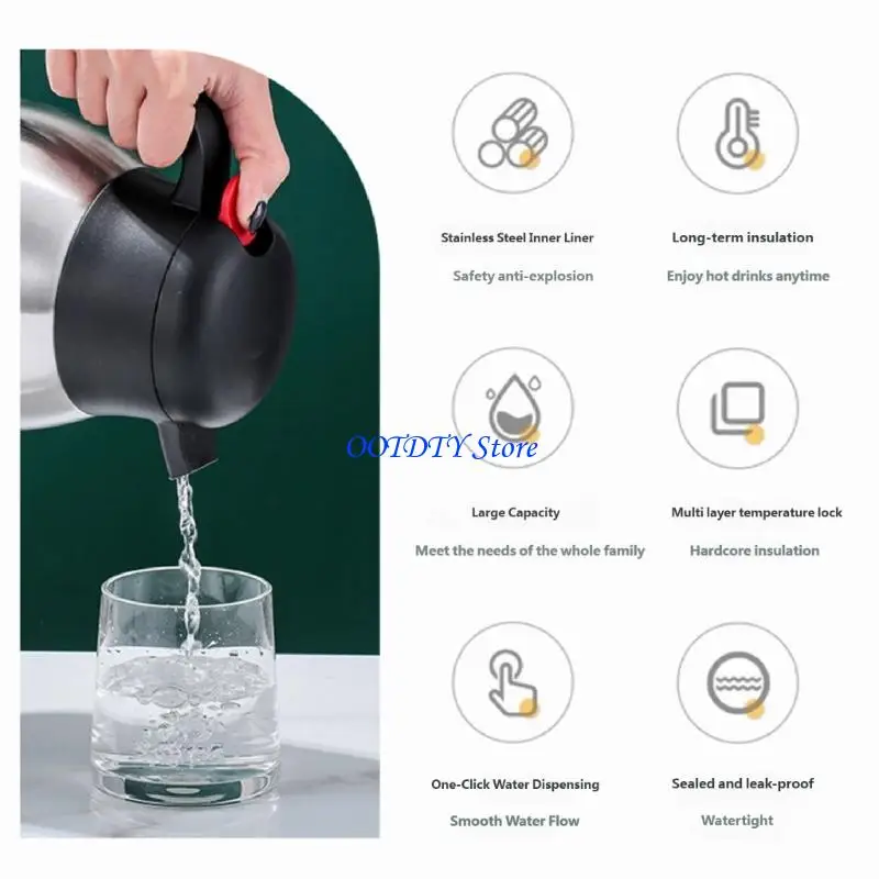 367A Double Layer Duckbills Coffee Carafe Thermal Bottle With Stream Opening For Commuting Work And Outdoor Camping Essential