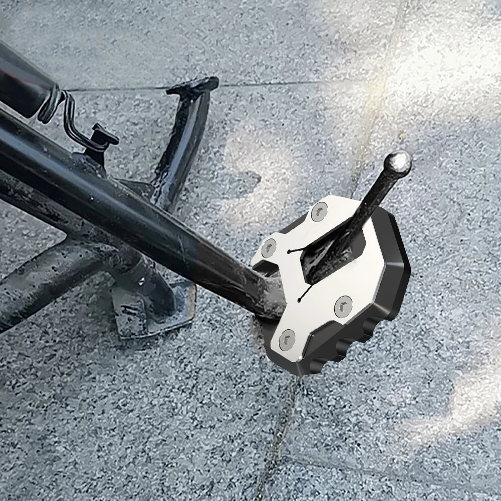 2024 2025 TRACER 9 GT Motorcycles Accessories Kickstand Extension Side Stand Plate Enlarger For Yamaha  XSR900 MT09 21 2022 2023