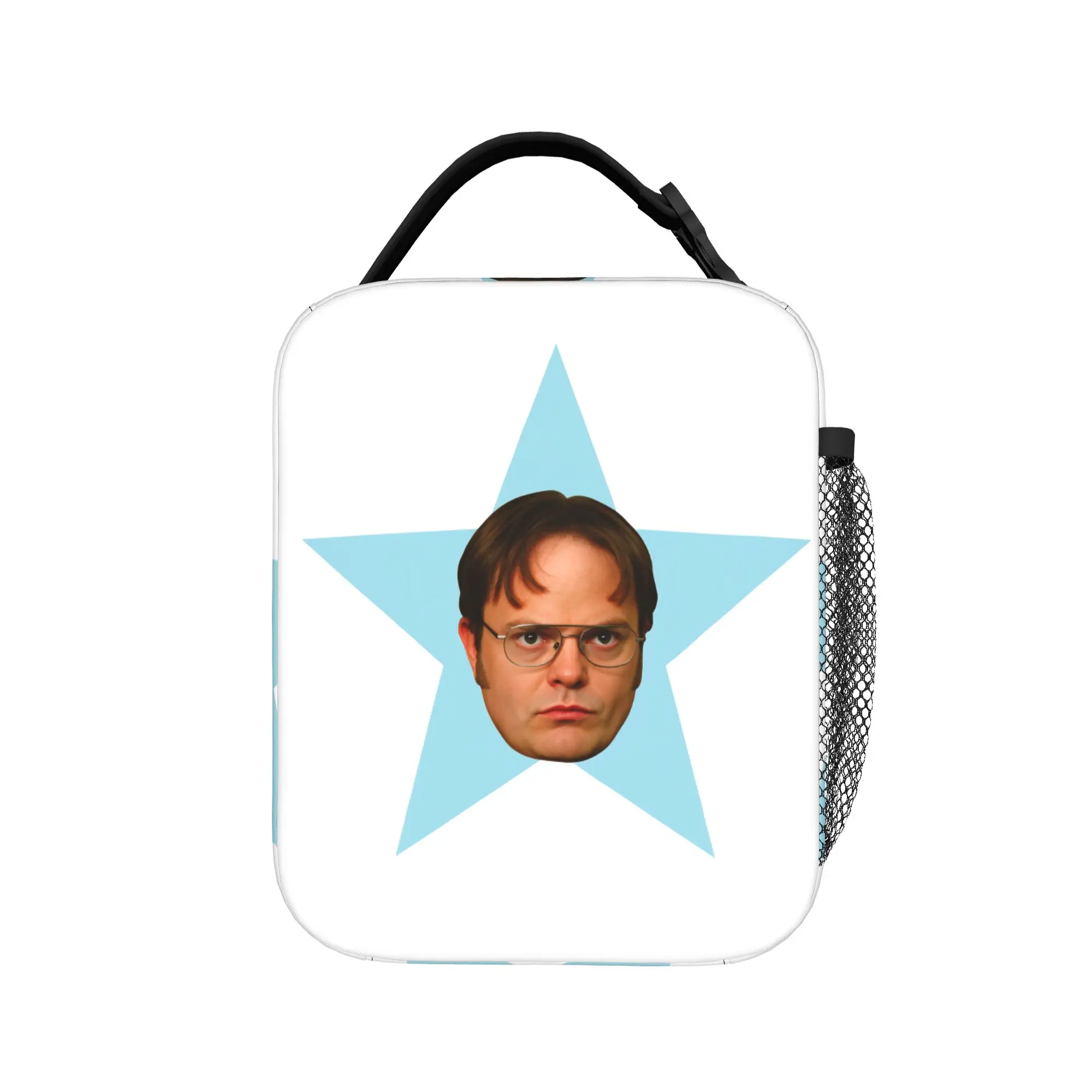 The Office Dwight Schrute Lunch Bag  Portable Insulated Lunch Box Adult Picnic Print Cooler Bag Fun Oxford Thermal Lunch Bags