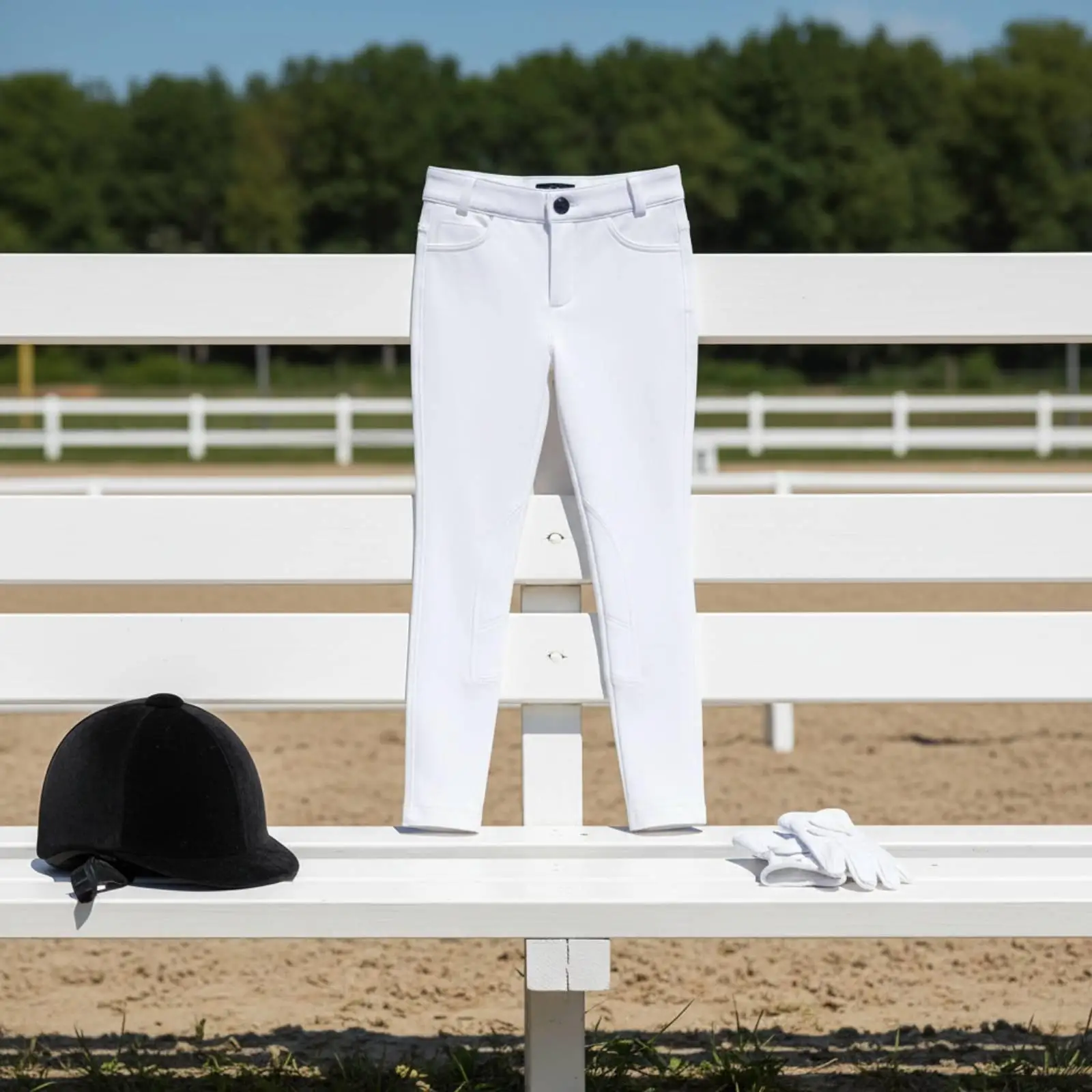 Kids Horse Riding Pants for Equestrian Training Breeches Soft Stretch Material for Comfort During Long Rides