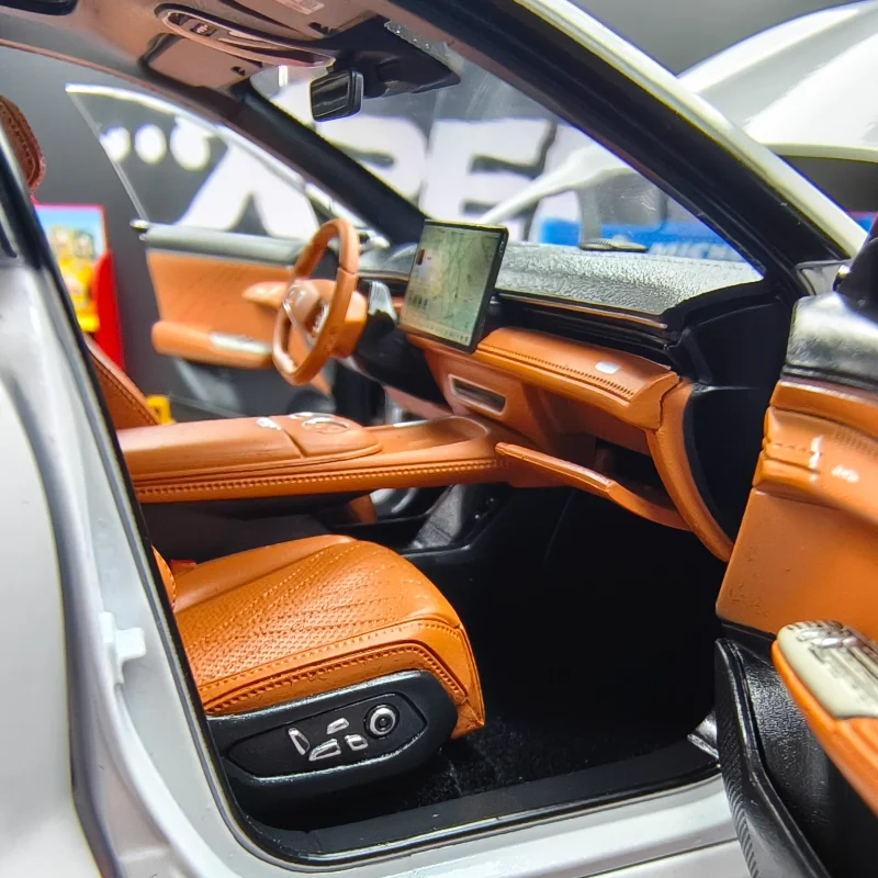 Moulé sous pression 1:18 échelle Changan bleu profond S7 Original usine porte complète alliage voiture modèle à collectionner jouet cadeau Souvenir affichage