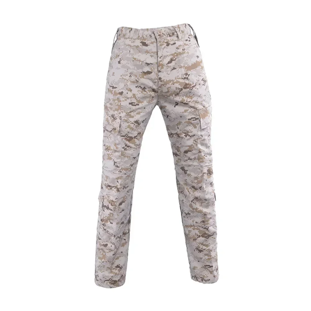 Pantaloni militari solidi mimetici Woodland Cargo pantaloni maschili tuta da allenamento molti pantaloni da combattimento tattici militari multitasche