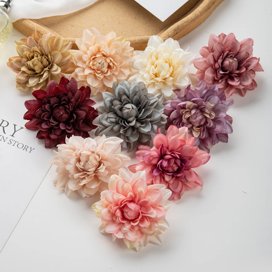 Günstige künstliche Seidenblume Chrysantheme DIY Geschenk Hochzeit Festival Party Heim Vase Outdoor Garten Bogen Deko Weihnachtskranz – Detail 6