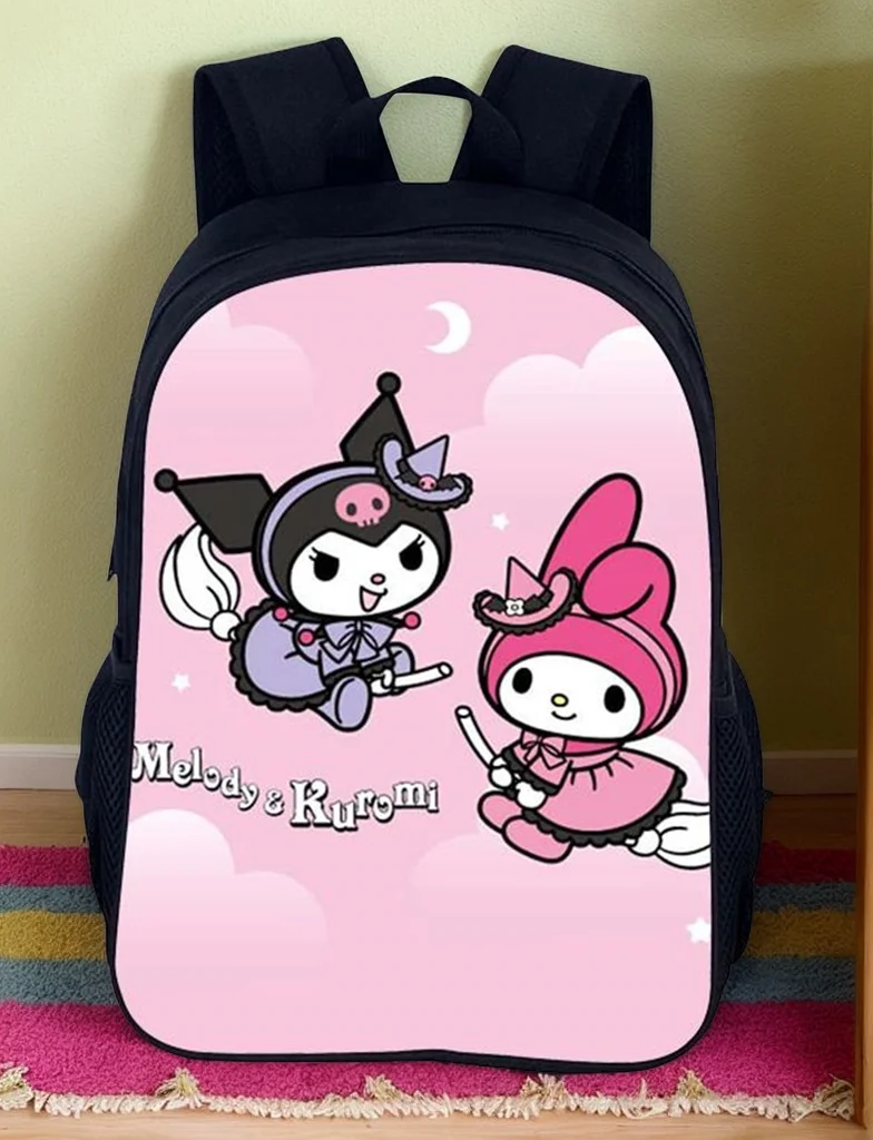 

Miniso New Melody Backpack Children Back to School Bags-Boy Girl Casual Daypack Lightweight Travel Knapsack