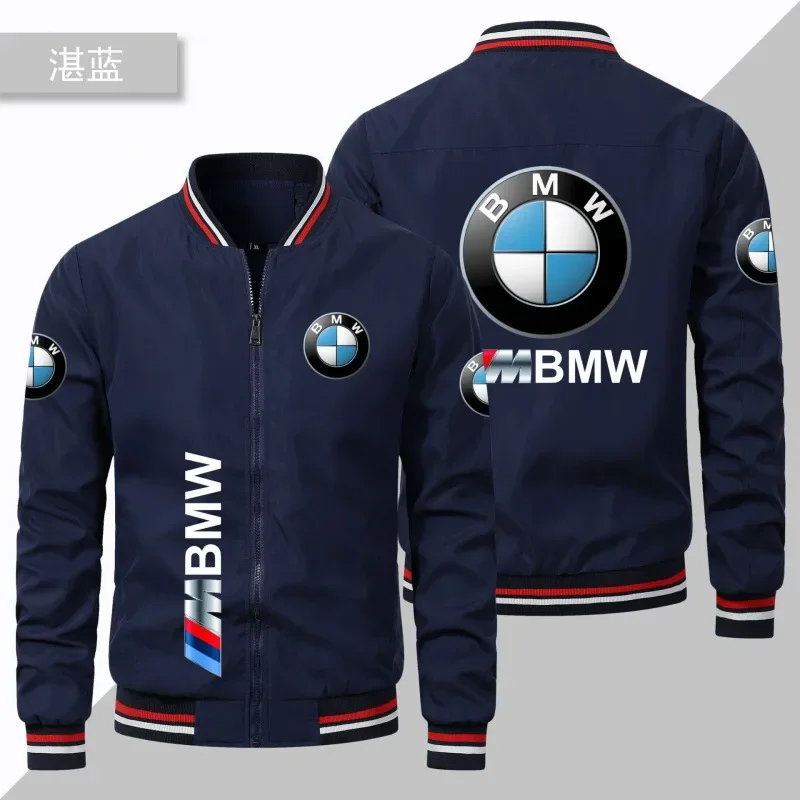 BMW 2025 Men's Motorcycle Jacket BMW Men's and Women's Cycling Casual Jacket Sports Zipper Bicycle Jacket BMW Men's Wear