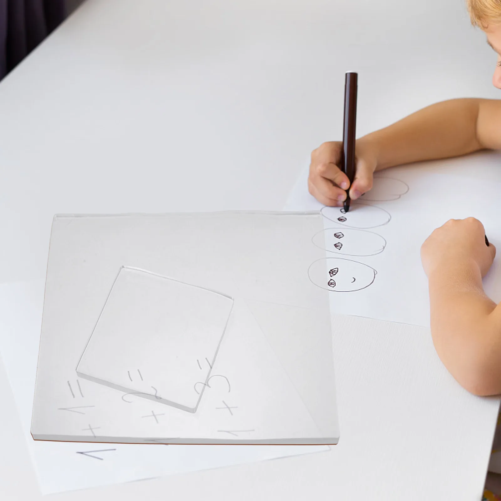 2 Stück wiederverwendbare Gel-Druckplatten für Kinder: Antihaft-Kunsttransferbretter, leicht zu reinigende Gelatinendruck-Pads für DIY-Malerei