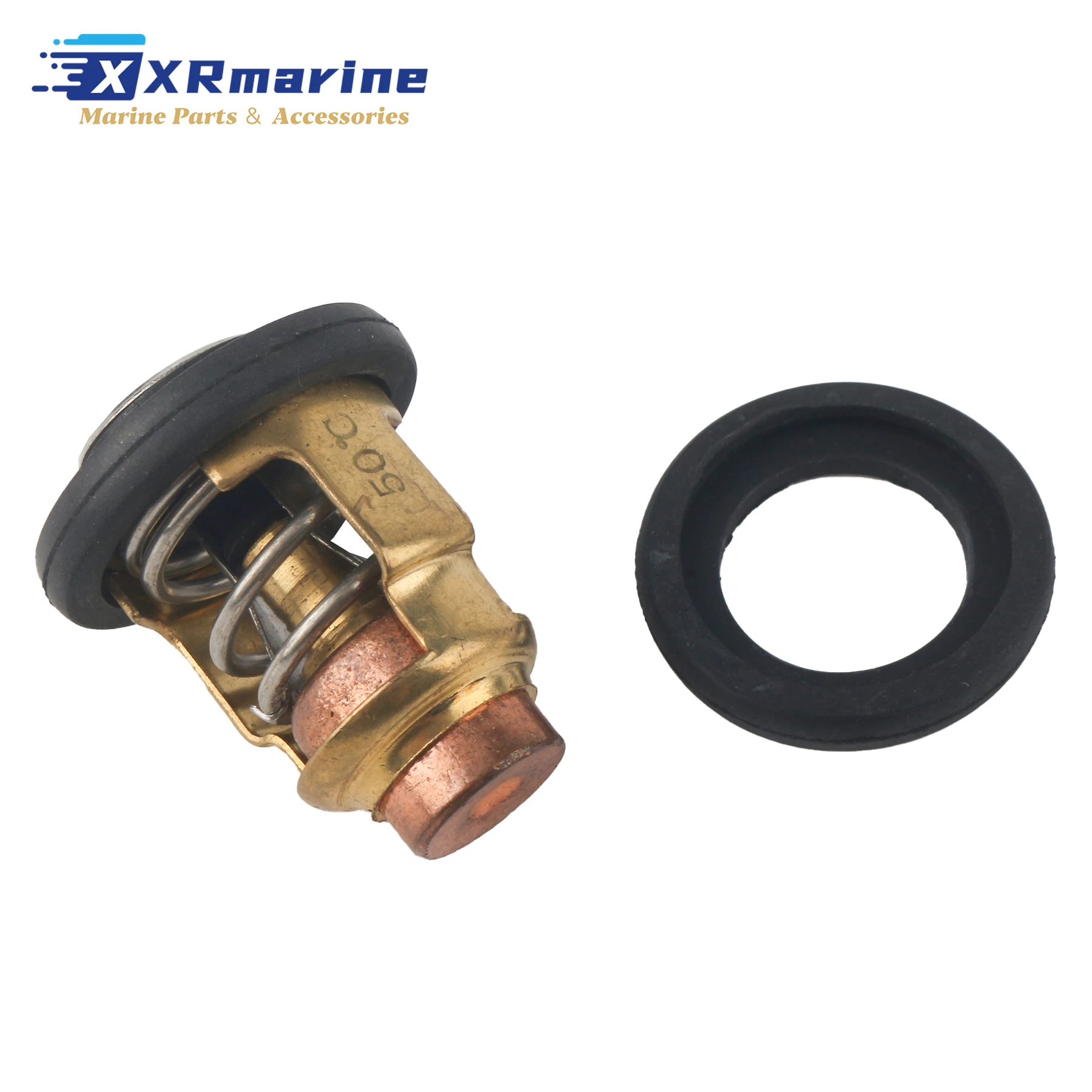 50℃ 122°F Thermostat Compatible with Yamaha 2 Stroke 3 4 5 6 8 9.9 15 20 25 30 40 115 140 175 200 220 250 HP Outboard Engines view 3