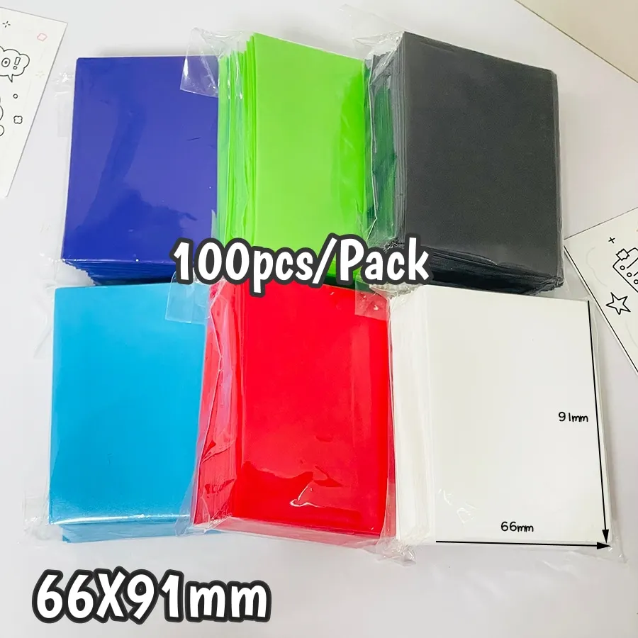 

Sharkbang New Arrival 100pcs/Lot Holo Card Sleeves 66x91mm Laser Kpop Holders For Postcards Films Game Cards Photocard Protector