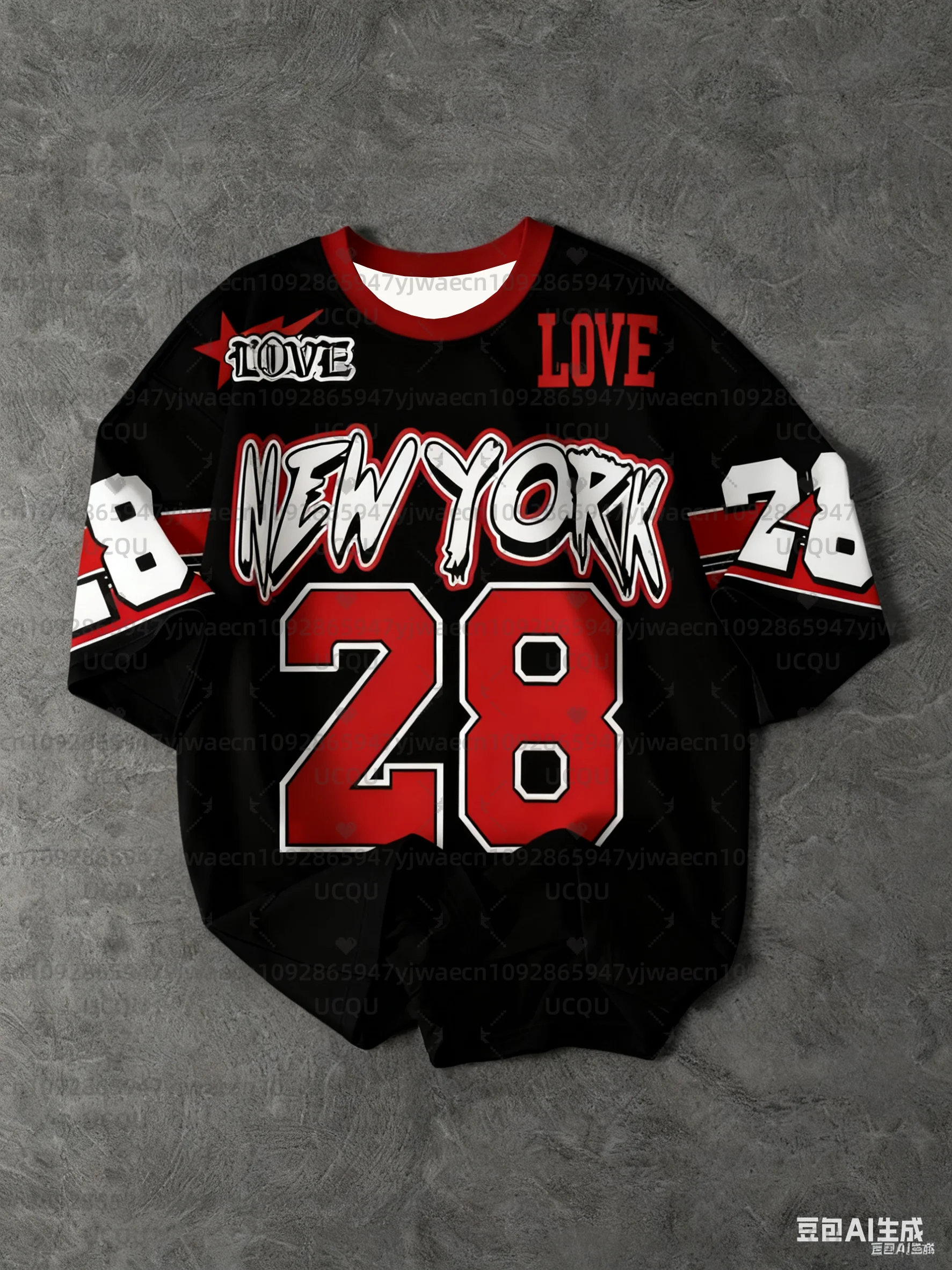 الصيف الرجال قميص رياضي نيويورك 28 طباعة تي شيرتات قصيرة الاكمام الجرافيك المحملة حجم كبير المرأة الرياضة تي شيرت تي شيرت علوي #1