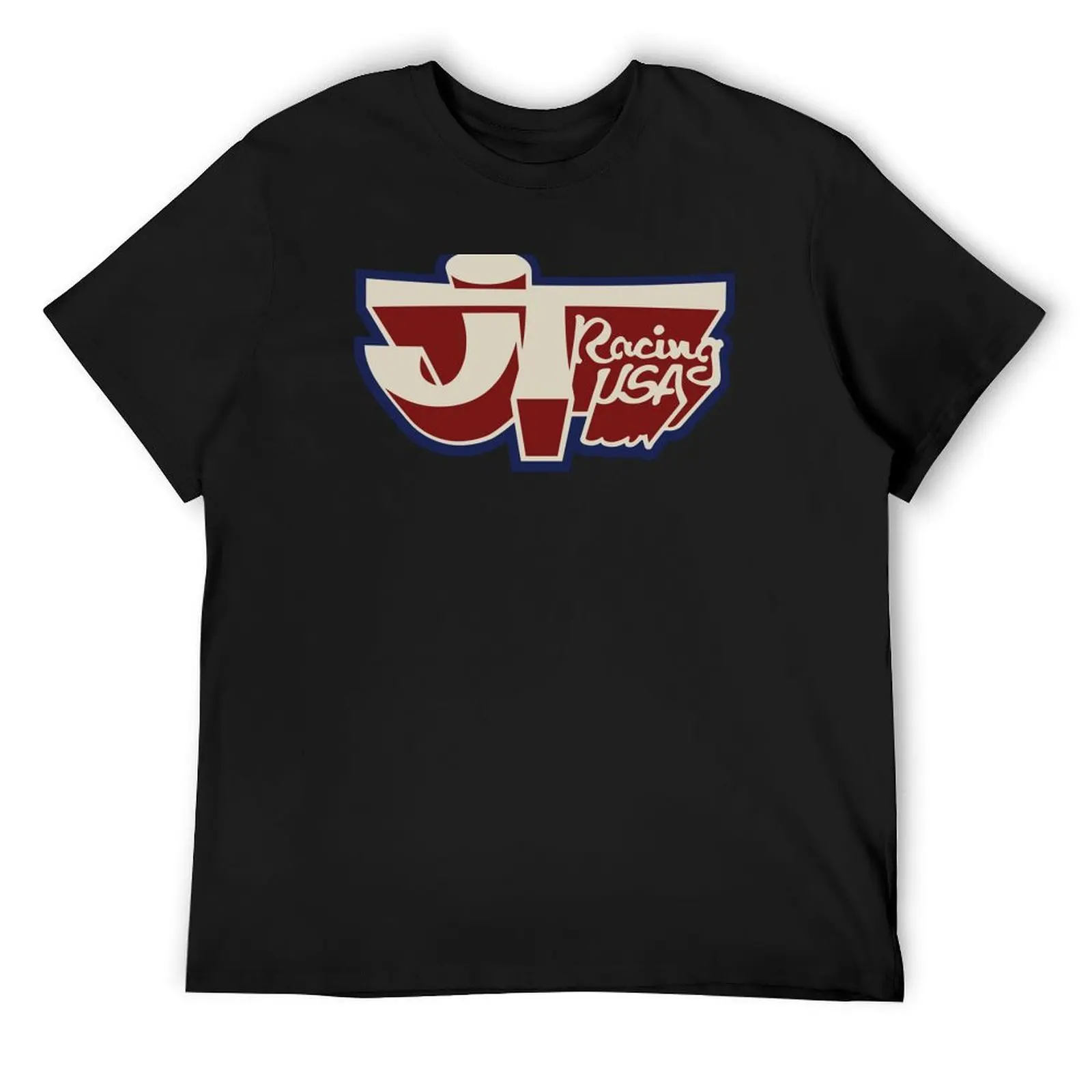 

JT Racing USA BEIGE/RED/BLUE- Old school BMX T-Shirt blue lock anime t shirts heavyweights anime figures t shirt men 100℅ cotton