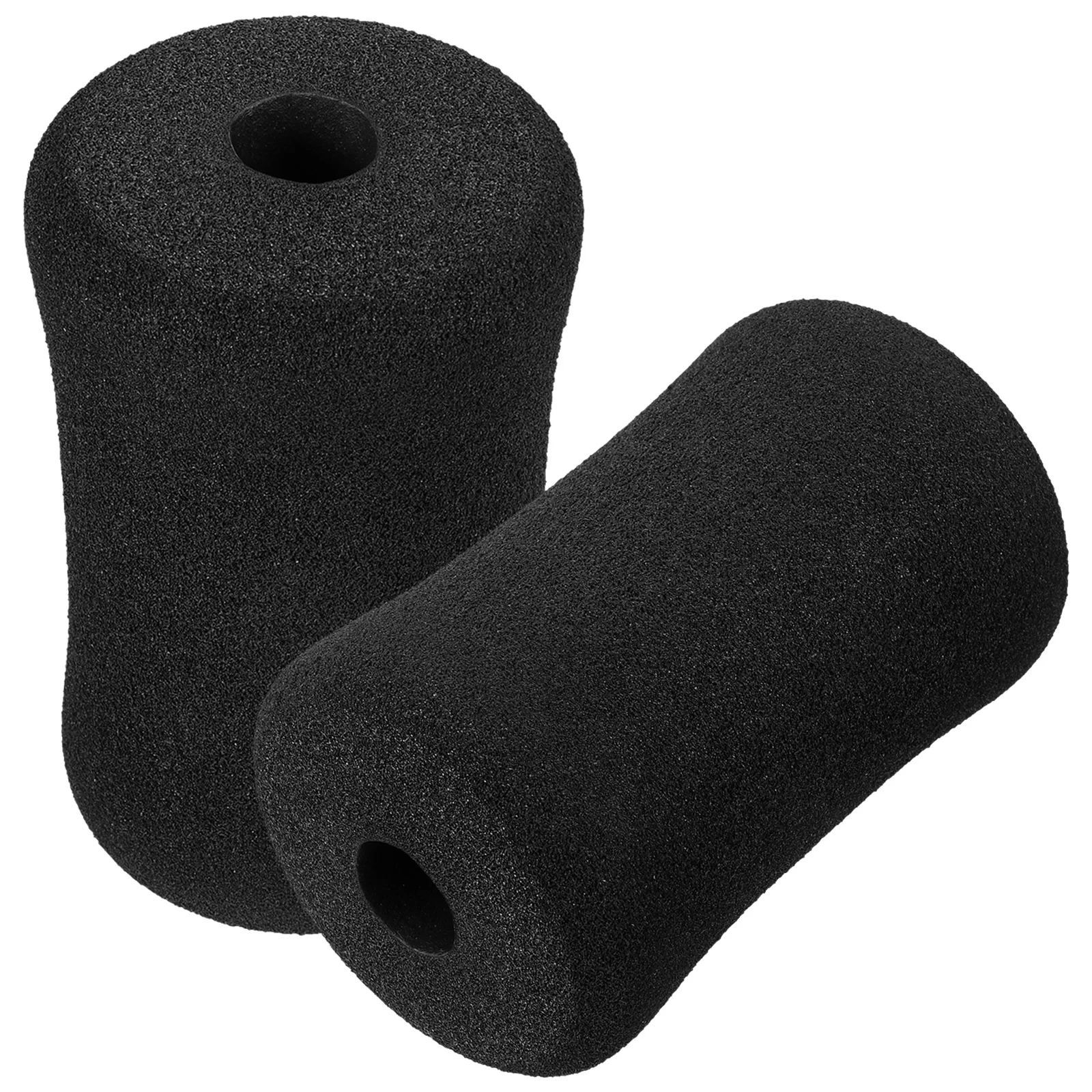 2 PCS Foot Foam Pads Black Foam Rollers Replacement For Leg Extension For Weight Bench Home Bench And Gym Workout Machines