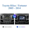 車の自動車ラジオ Android14 8 グラム Ram トヨタフォーチュナーハイラックス 2005-2014 マルチメディアヘッドユニット 2Din DVD テープレコーダー Carplay 4G Lte 3