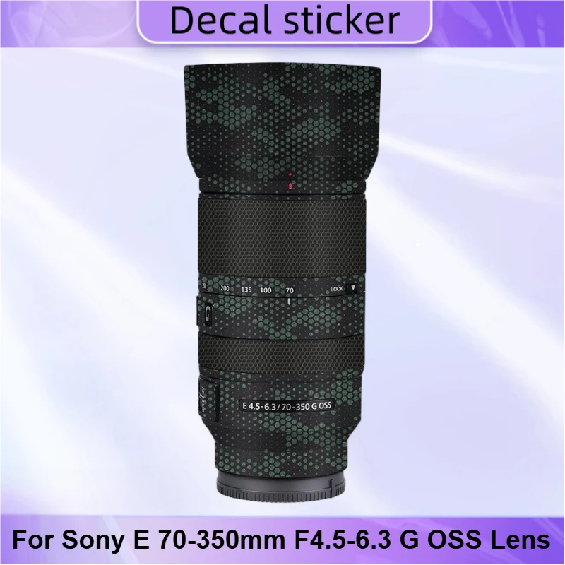 

Защитная виниловая пленка-наклейка для объектива Sony E 70-350mm F4.5-6.3 G OSS, защитное покрытие для корпуса объектива, защитная пленка-декаль 70-350 SEL70350G