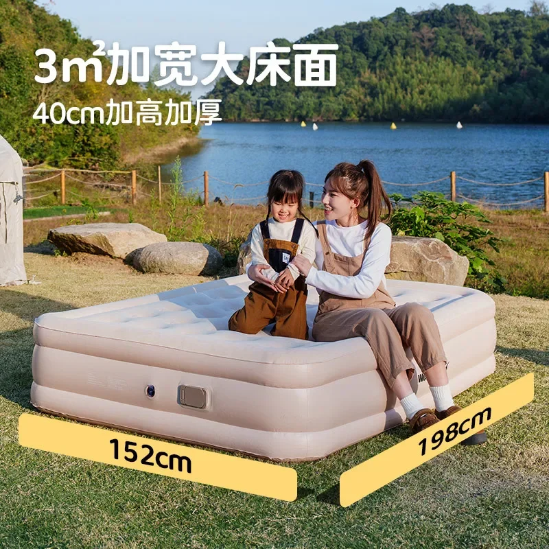 Inflatable mattress Double automatic inflatable bed for camping Outdoor camping Moisture-proof inflatable mattress